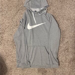 Nike Men's Light Gray Hoodie